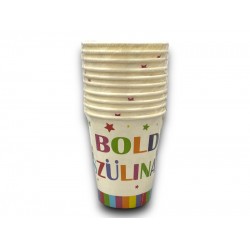 Papírpohár Boldog Születésnapot szett 6 darab