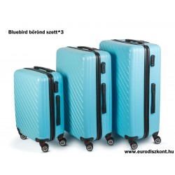 Bluebird bőrönd szett*3 merevfalú