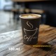 Papírpohár COFFEE - 180 ml - fekete - Papírpohár COFFEE - 180 ml - fekete -