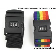 Polimondial bőröndöv 200 cm+számzár Polimondial bőröndöv 200 cm+számzár