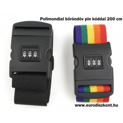 Polimondial bőröndöv 200 cm+számzár