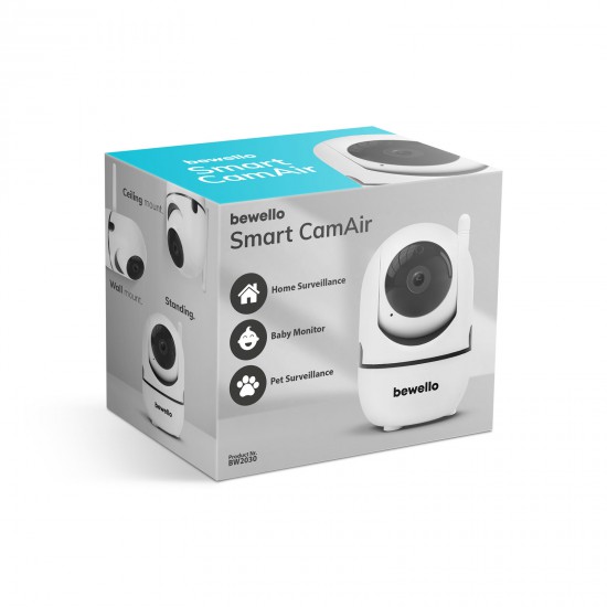 Smart biztonsági kamera - WiFi - 1080p - 360° forgatható - beltéri