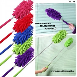 Portörlő antisztatikus mikroszálas fejjel ás fém teleskópos nyéllel  