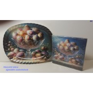 Húsvéti tálca ajándék szalvétával H4 Húsvéti tálca ajándék szalvétával H4