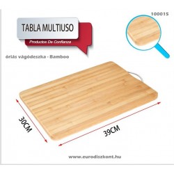 Vágódeszka bambusz óriás  fém nyéllel 30*39 cm Vágódeszka bambusz óriás  fém nyéllel 30*39 cm