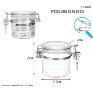 Fűszertartó csatos, hermetikusan záródó tetővel 220 ml 100887