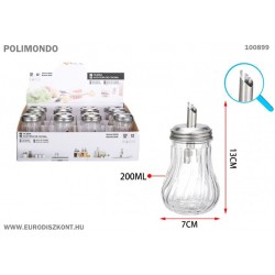 Cukortartó, cukoradagoló, rozsdamentes adagolóval - POLIMONDO