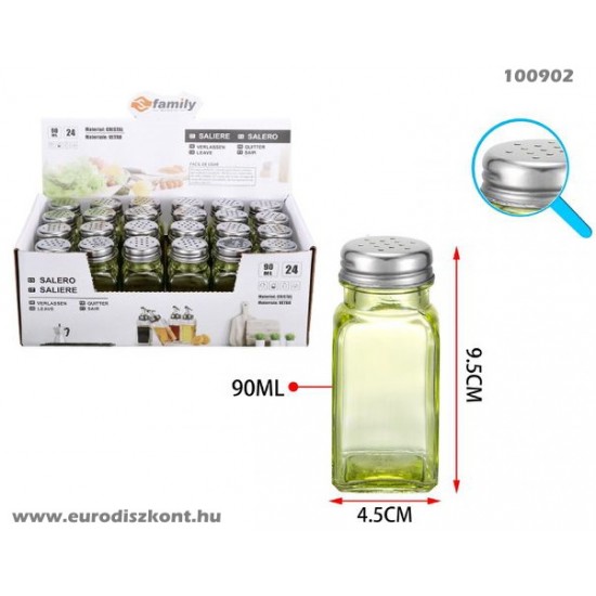 Sószóró fém-üveg Family Eco 100902 Sószóró fém-üveg Family Eco 100902