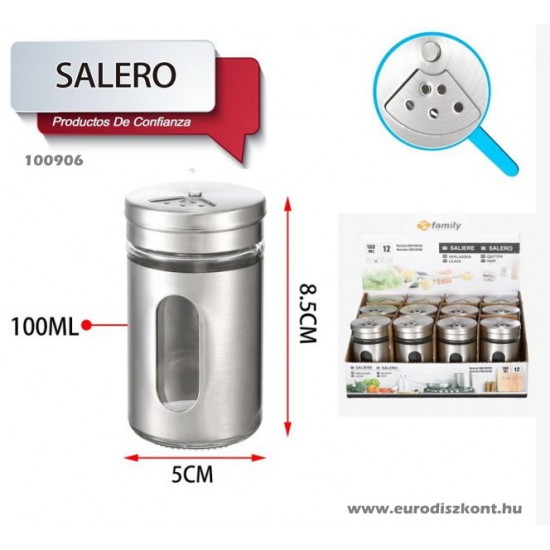 Sószóró fém-üveg Family Metallic 100906 Sószóró fém-üveg Family Metallic 100906
