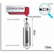 Nemesacél étolaj, ecet adagoló ( napraforgó, oliva) palack, kiöntővel csőrrel 150 ml, POLIMONDO Nemesacél étolaj, ecet adagoló ( napraforgó, oliva) palack, kiöntővel csőrrel 150 ml, POLIMONDO