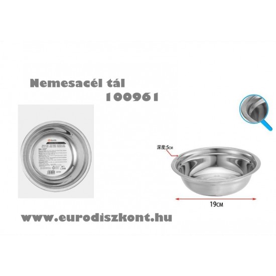 Nemesacél tál 20 cm