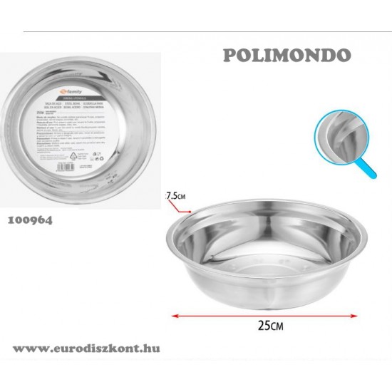 Fém tál 20 cm