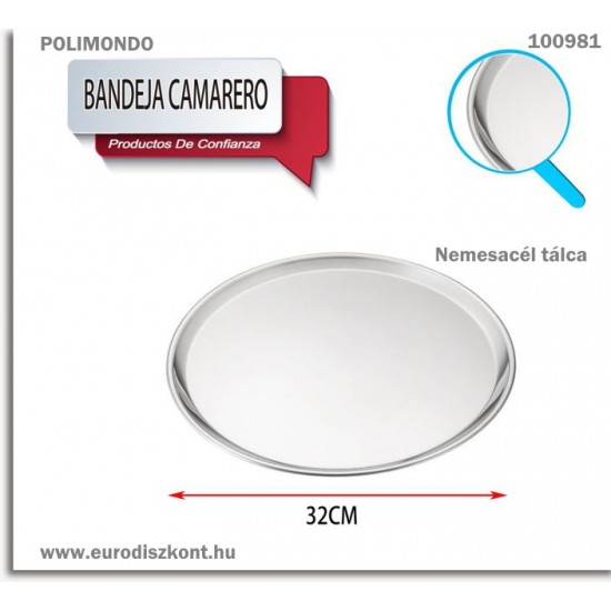 Nemesacél tálca Graef 32 cm