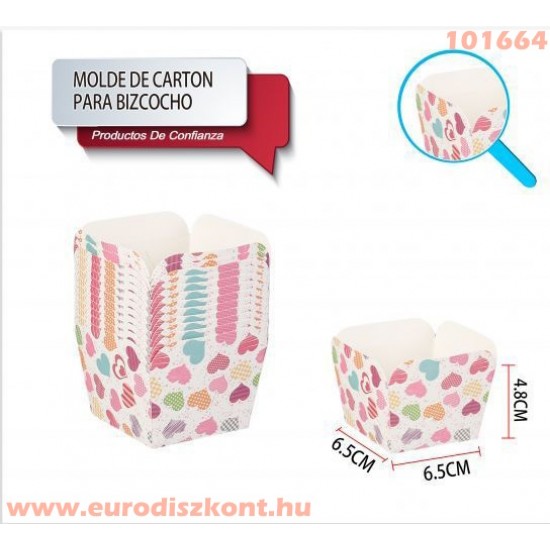 Papír sütisdoboz Cupcake (minitorta) 3 féle 12/szett Papír sütisdoboz Cupcake (minitorta) 3 féle 12/szett