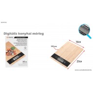 Digitális konyhai mérleg Bambusz 
