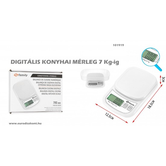 Digitális konyhai mérleg White ZJ1