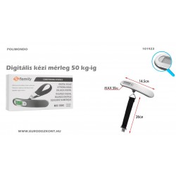 Digitális kézi mérleg 50 kg-ig