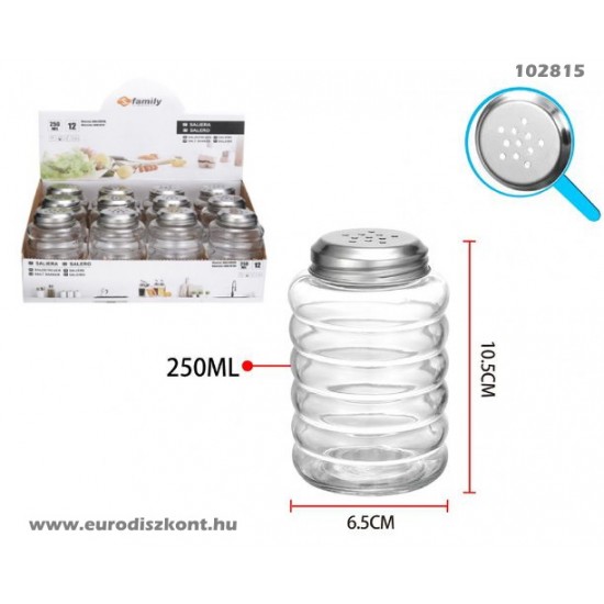 Sószóró fém-üveg Family 250 ml 102815 Sószóró fém-üveg Family 250 ml 102815