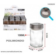 Sószóró fém-üveg Family Qadrat 102820