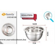 Nemesacél tál 16 cm