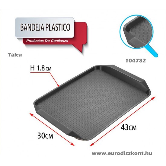 Műanyag tálca 803 PPJ 43*30*1,8 CM Műanyag tálca 803 PPJ 43*30*1,8 CM