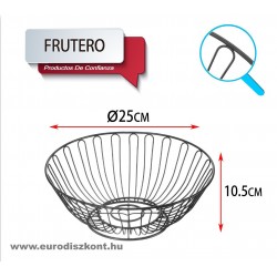 Fém gyümölcskosár 25 cm Fém gyümölcskosár 25 cm