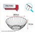 Fém gyümölcskosár 25 cm