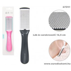 Sarok és lábápoló nemesacél reszelő  Braubach 16,5