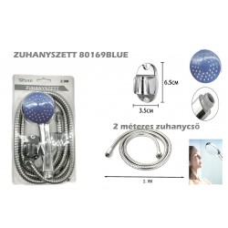 Zuhanyszett 2 méteres zuhanycsővel és falitartóval 3 féle