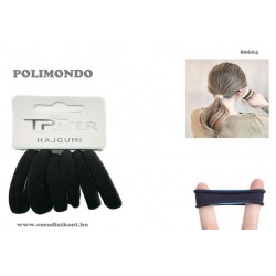 Hajgumi fekete- 5,5 cm 6 db Hajgumi fekete- 5,5 cm 6 db