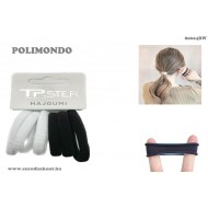 Hajgumi fekete-fehér  5,5 cm 6 db