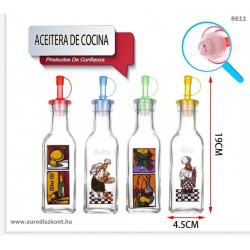 Étolaj, fűszer adagoló ( napraforgó, oliva) palack kiöntővel  POLIMONDO
