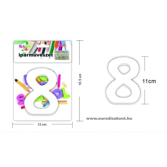 Fából készült számok 11 cm 10 féle Fából készült számok 11 cm 10 féle