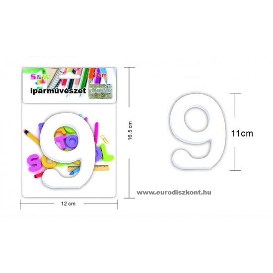 Fából készült számok 11 cm 10 féle Fából készült számok 11 cm 10 féle