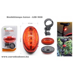 Bicikli lámpa - Hátsó fényjelző - kerékpár lámpa- LED-988 Bicikli lámpa - Hátsó fényjelző - kerékpár lámpa- LED-988