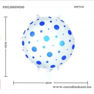 Metál fólia lufi Hombi Blue