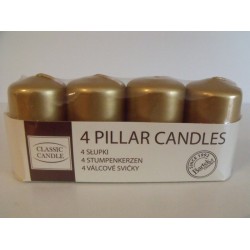 Adventi metál gyertya szett * 4 arany