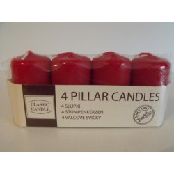 Adventi gyertya szett * 4 piros